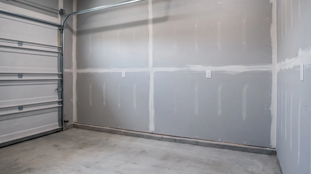 Empty garage before the build